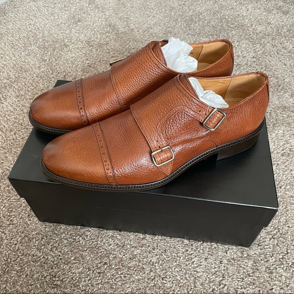 Mercanti Fiorentini Cap Toe Monk Slip-On Double strap Size 9 M
